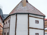 Welterbestadt Quedlinburg im Winter mit Schnee Winterimpressionen_DSF8662