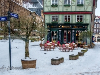 Welterbestadt Quedlinburg im Winter mit Schnee Winterimpressionen_DSF8679