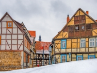 Welterbestadt Quedlinburg im Winter mit Schnee Winterimpressionen_DSF8688_HDR-Bearbeitet