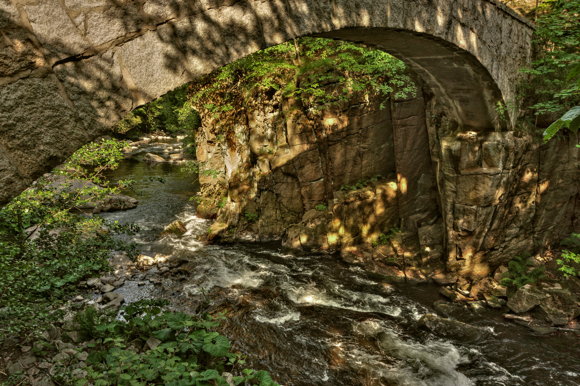 wild romantische Bode Bodetal